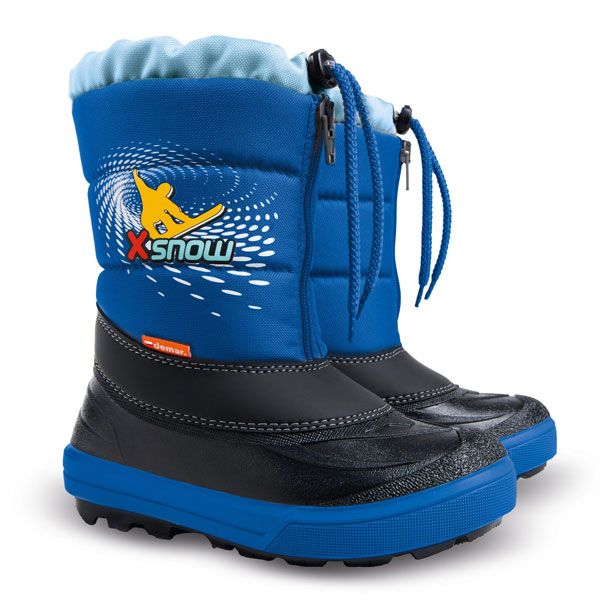 DEMAR - Dětská zimní obuv KENNY 2 1532 NA X-SNOW modrá